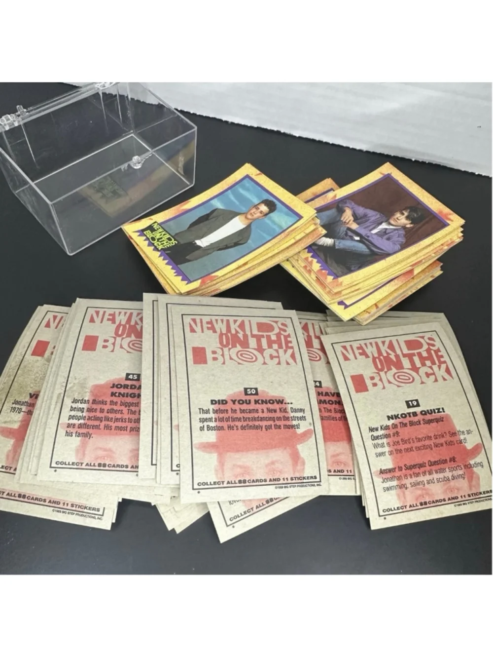 Vintage 1989 Topps New Kids On The Block Trading Card Set